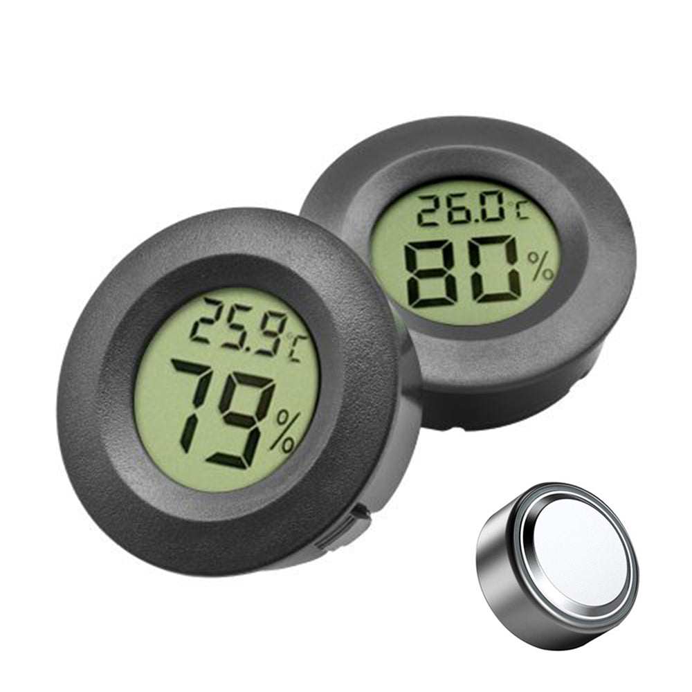 Round embedded digital thermo-hygrometer