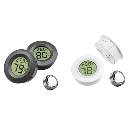 Round embedded digital thermo-hygrometer