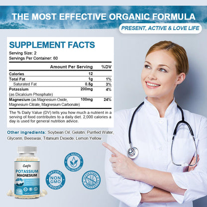 Catfit Potassium Magnesium Citrate Capsules Minerals
